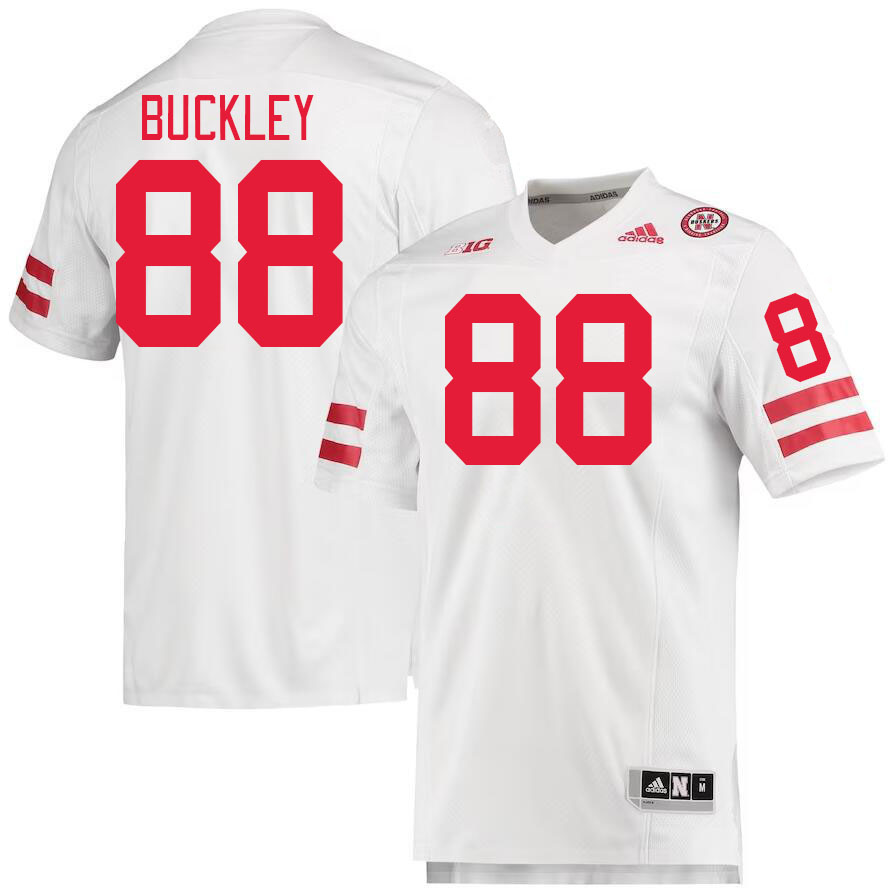Men #88 Ru'Quan Buckley Nebraska Cornhuskers College Football Jerseys Stitched Sale-White